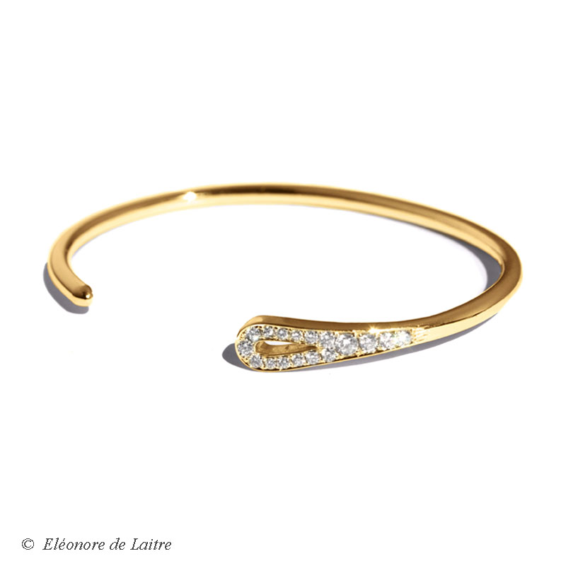 Eléonore de Laitre - Bracelet Aiguille or jaune - Collection Couture