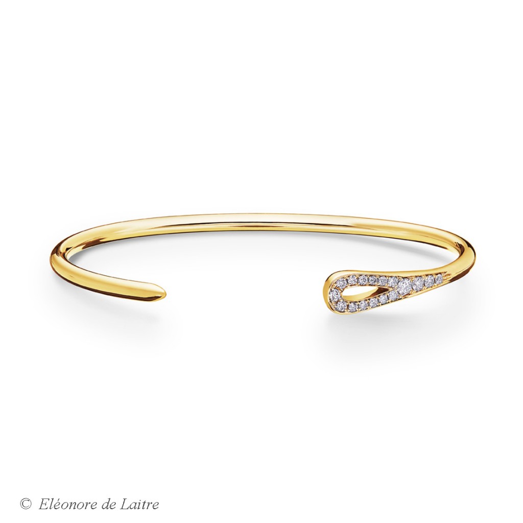 Eléonore de Laitre - Bracelet Aiguille Diamants - diamants, or jaune - Collection Couture