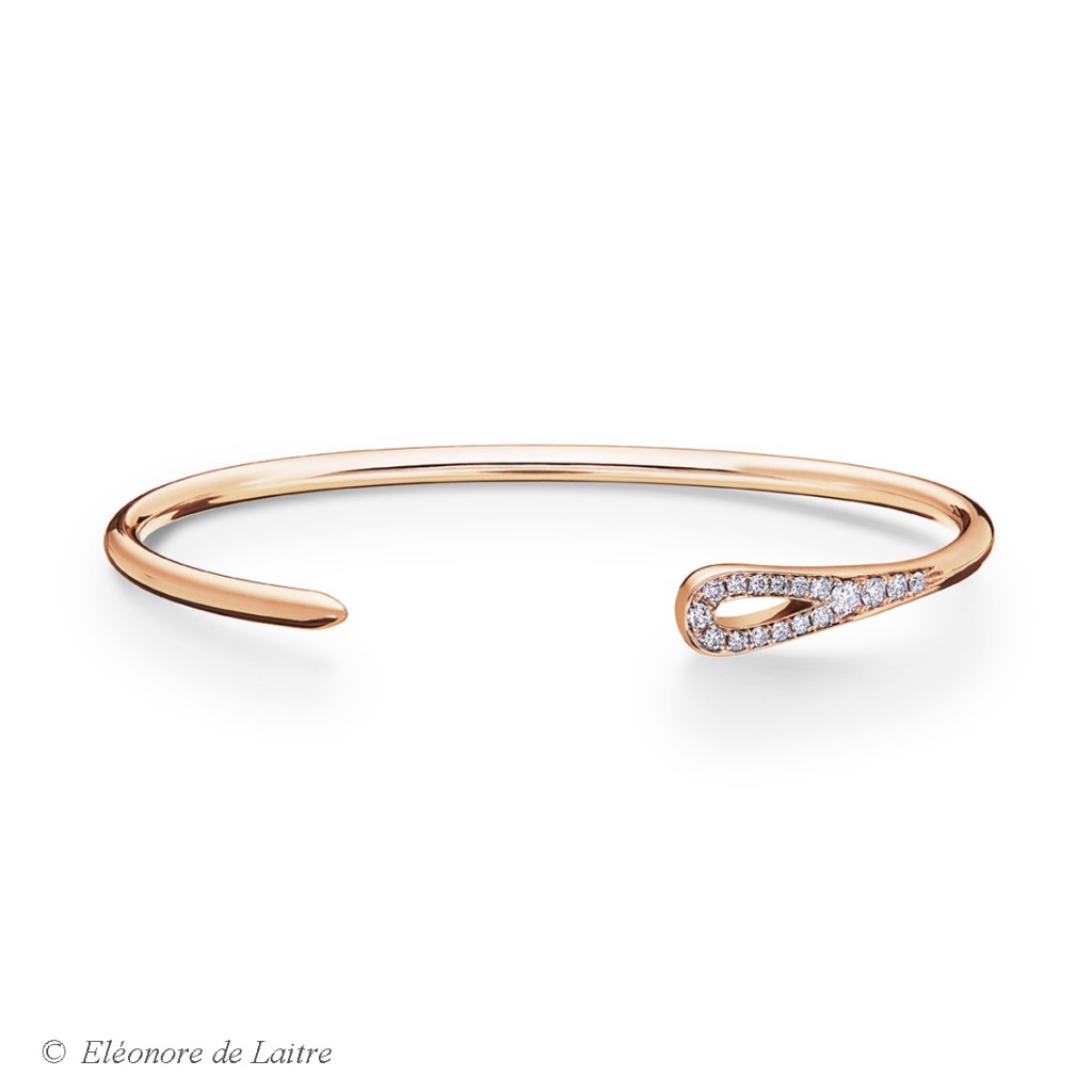 Eléonore de Laitre - Bracelet Aiguille Diamants - diamants, or rose - Collection Couture
