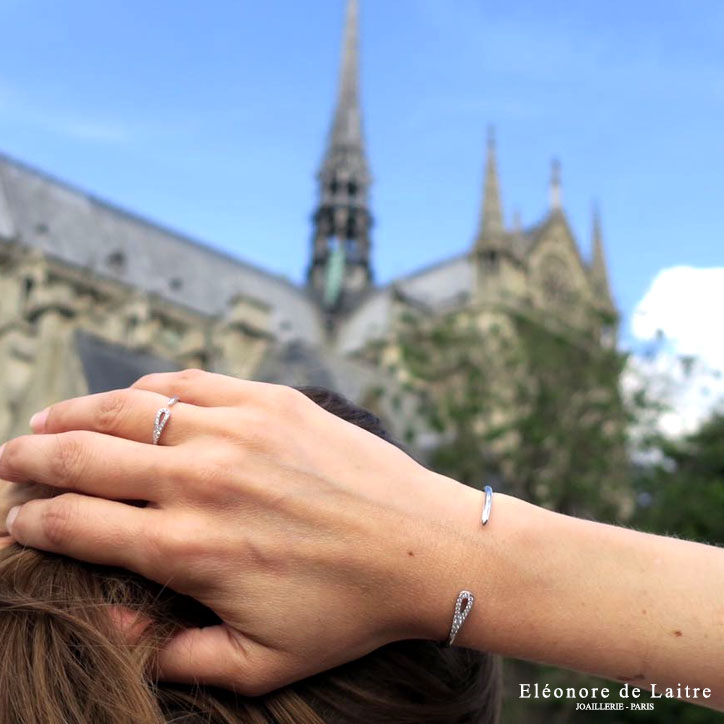 Eléonore de Laitre - Collection Couture - Bague et Bracelet Aiguille - Notre Dame Paris