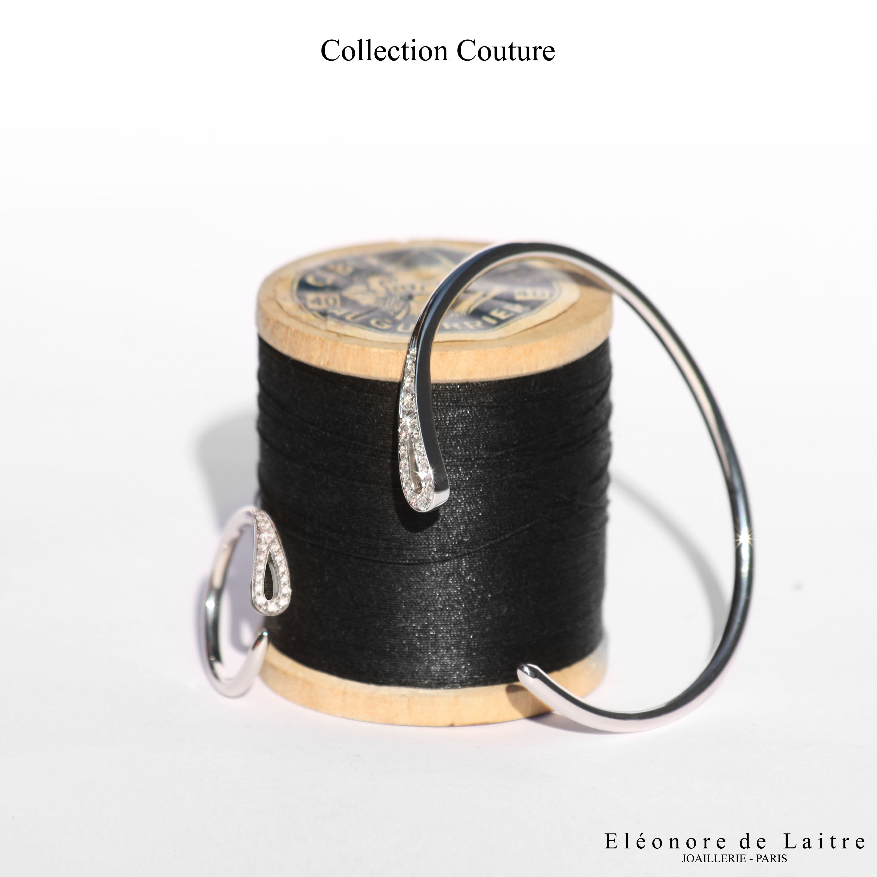 Eléonore de Laitre - Collection couture - Bague et Bracelet Aiguille