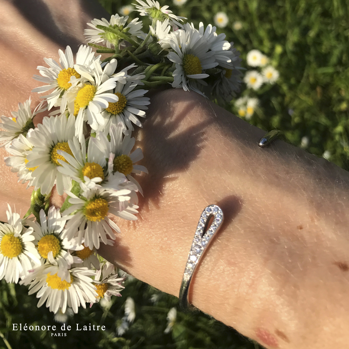 Eléonore de Laitre - Collection Couture - Bracelet Aiguille - Diamants, or blanc