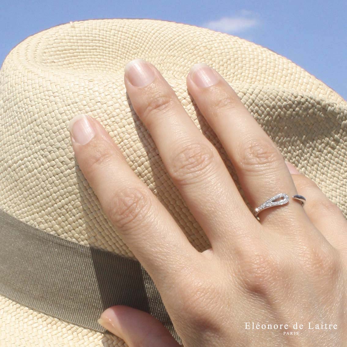 Eléonore de Laitre - Collection Couture - Bague Aiguille - Diamants, or blanc