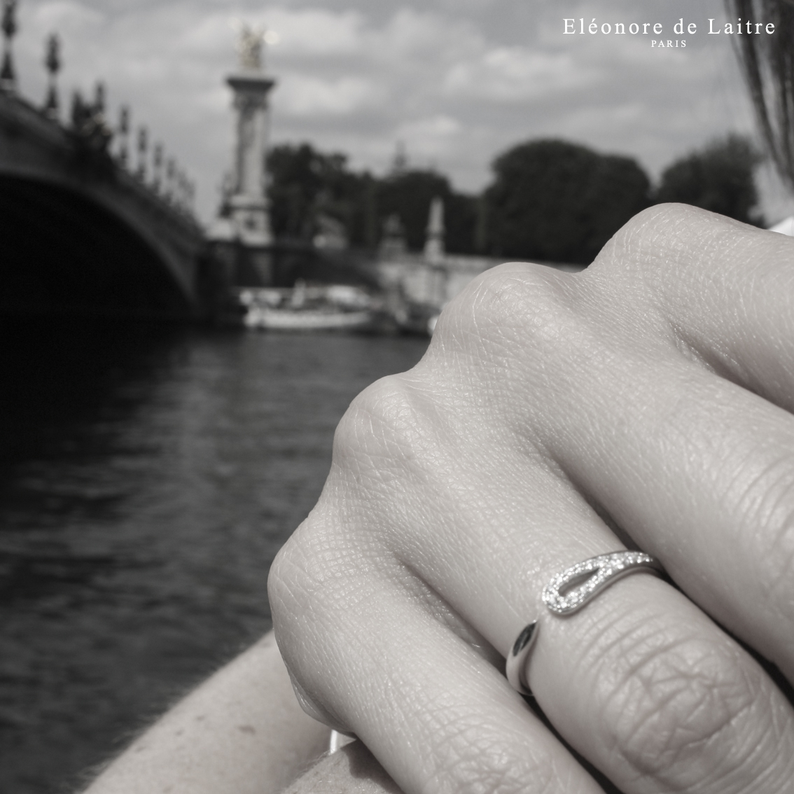 Eléonore de Laitre - Collection Couture - Bague Aiguille - Diamants, or blanc.