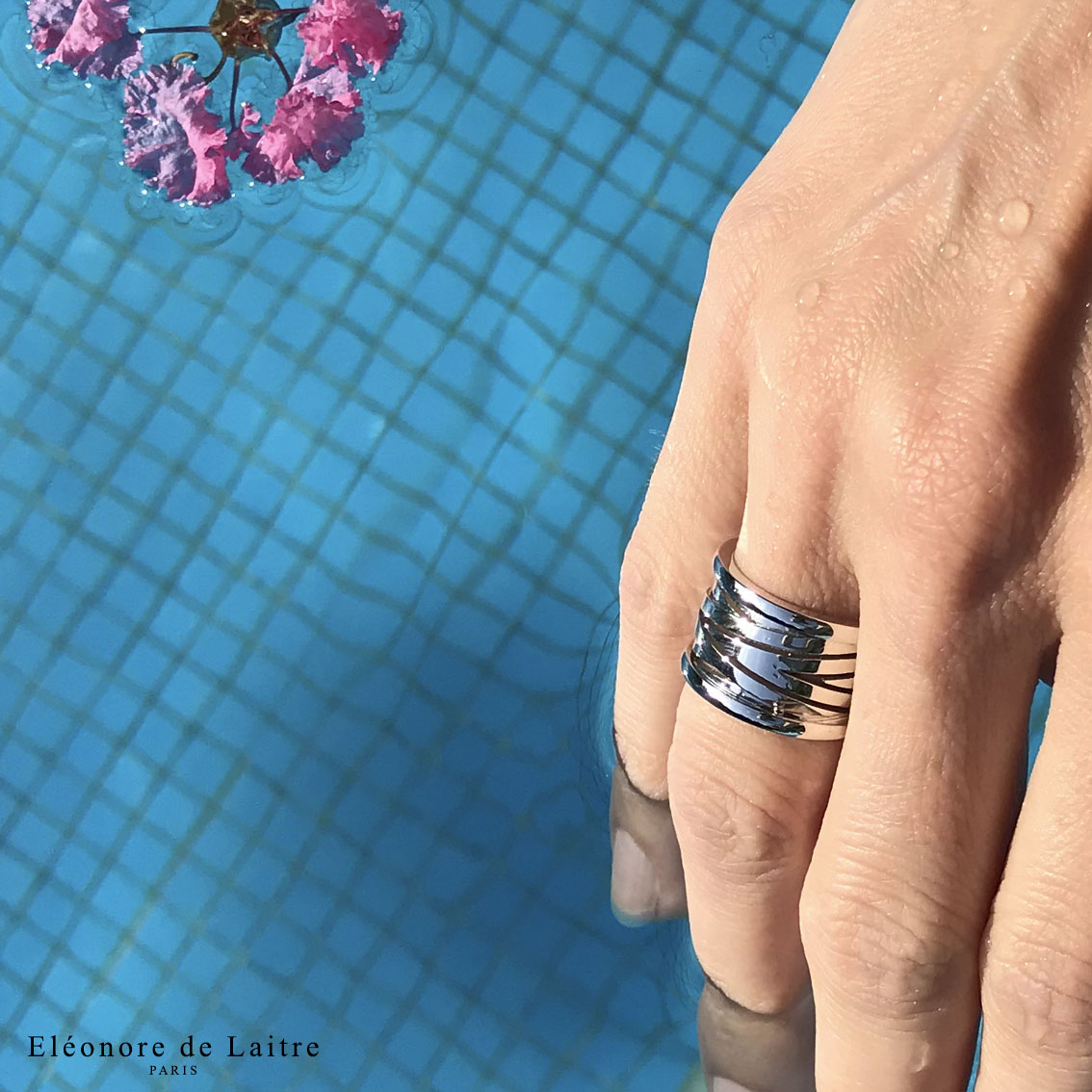 Bague Bobine - Or gris